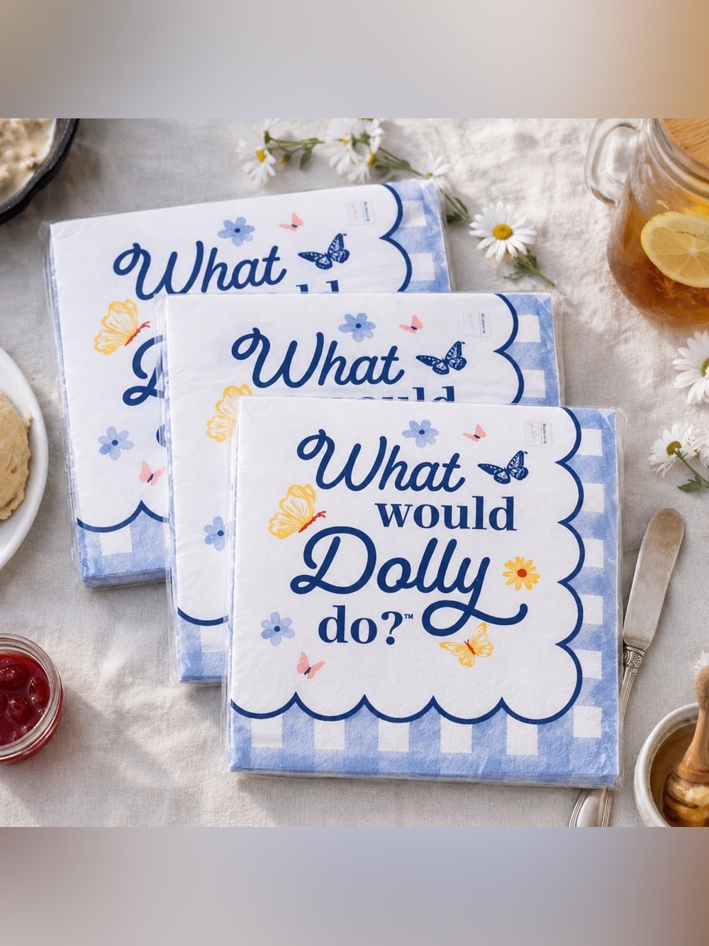 Dolly Parton What Would Dolly Do? Wildflowers Luncheon Napkins 48 Ct